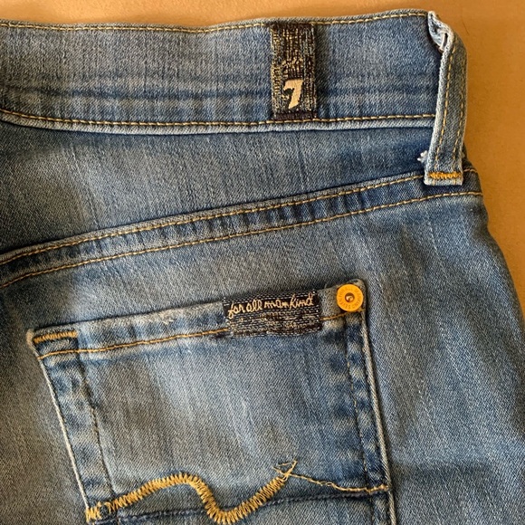 7 for all mankind Womens denim shorts size 25 - Picture 3 of 6